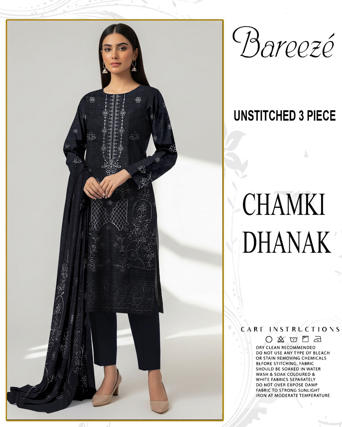 BREEZE 3-PIECE EMBORIDERY WITH FULL EMBORIDERY DUPATA