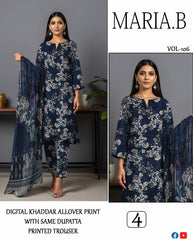 MARIA.B ALLOVER DIGITAL PRINTED KHADAR 3-PIECE