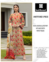 GULAHMED 3-PIECE ALLOVER PRINTED KHADAR