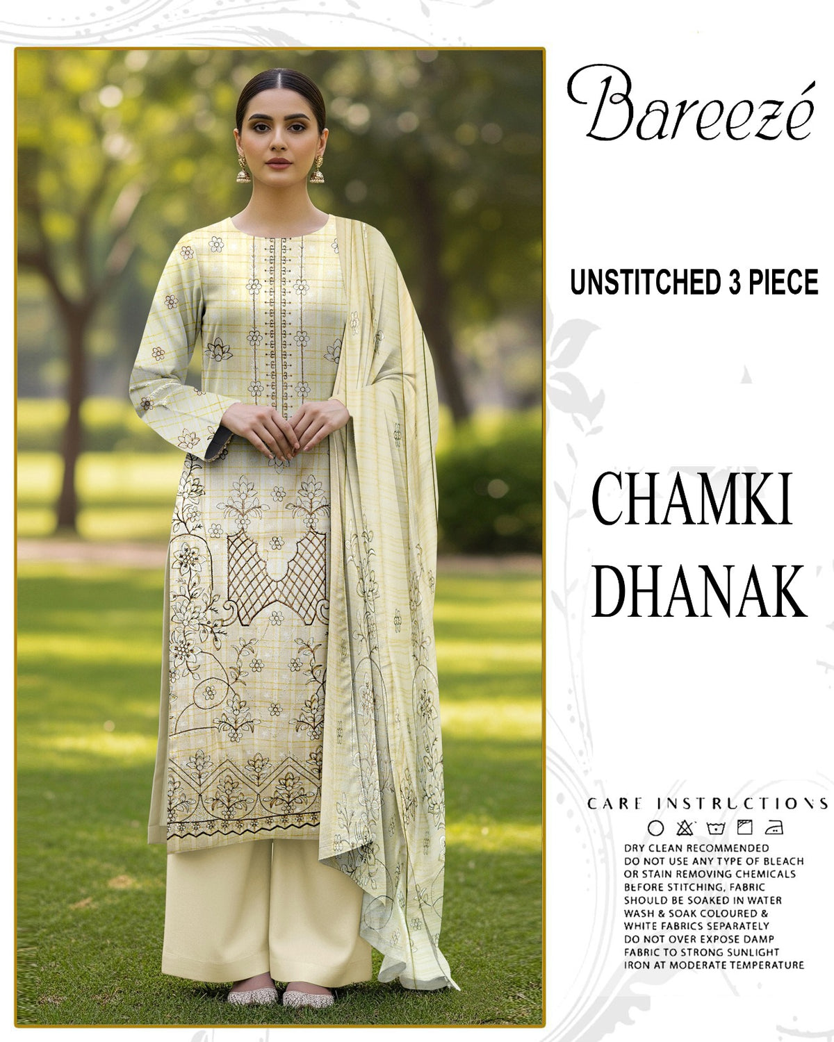 BREEZE 3-PIECE EMBORIDERY WITH FULL EMBORIDERY DUPATA