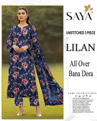 SAYA 3-PIECE PRINTED LILEN BANADORA